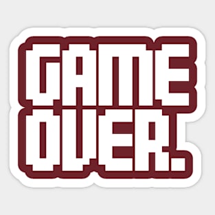 Game Over Sticker